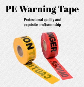 Underground Warning Tape Non-Adhesive PE Weather-Resistant Waterproof Durable Custom Printing ISO