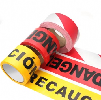 Custom Factory Wholesale Pe Warning Danger Tape Yellow Non Adhesive Barricade Caution Tape