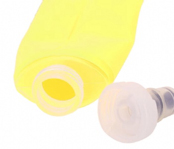 Custom Logo 250ML 300ml Sport Water Bottle White TPU Collapsible Foldable Handheld Soft Flask for Camping Trail Running Camping