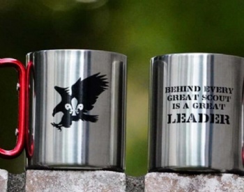 Customize Outdoor Camping Travel Carabiner Mug With Handle Stainless Steel Double Wall Coffee Cup Metal Carabiner Mug