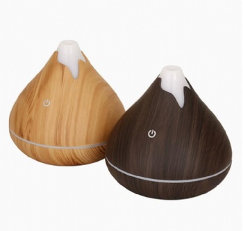 350ML Aromatherapy Essential Oil Diffuser Wood Grain Remote Control Ultrasonic Air Humidifier Cool with 7 Color LED Light