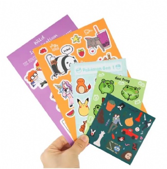 Personalized Stickers Custom Printing Adhesives Vinyl logo Glitter Kiss Cut Stickers Die Cut Stickers Sheet