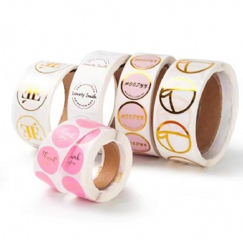 Custom Printed Packaging Adhesive Sticker Printing Roll Label Art Paper Stickers