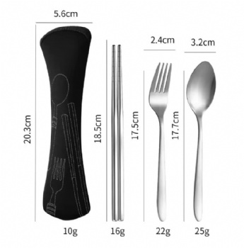 Eco-friendly Health Stainless Steel Cutlery Set for Camping Home Restaurant Spoon and Fork Dining Flatware Set for Outdoor