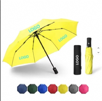 Custom logo Print Cheap Travel Promotional Umbrella Sunshade Automatic Travel Women Classic Folding Umbrella