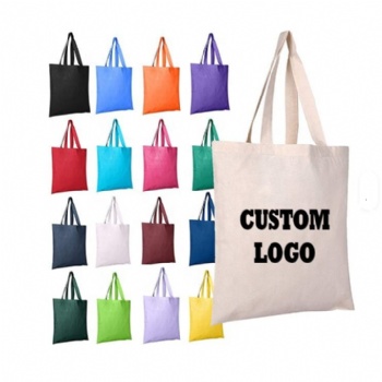 Custom Recycle Plain Organic Cotton Canvas Totebag Tote Bag Reusable Shopping Tote Bag with logo