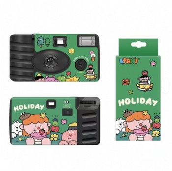 Custom Disposable Camera Single-Use Professional 35mm Film Full Frame Camera with Flash Fixed Focus ABS for Party Wedding