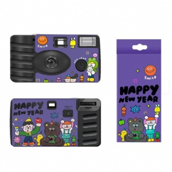 Custom Disposable Camera Single-Use Professional 35mm Film Full Frame Camera with Flash Fixed Focus ABS for Party Wedding