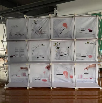 Custom Portable Fabric Pop up Trade Show Exhibition Backdrop Wall Display Stand
