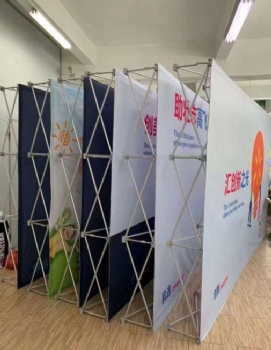 Custom Portable Fabric Pop up Trade Show Exhibition Backdrop Wall Display Stand