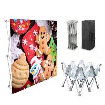 Iron Drawing Net Display Accessory Foldable Exhibition Rack for Sign-in Wall for Annual Meeting Background Wall Spray