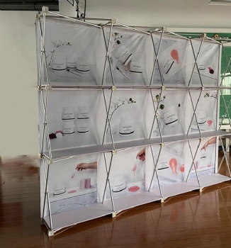 Iron Drawing Net Display Accessory Foldable Exhibition Rack for Sign-in Wall for Annual Meeting Background Wall Spray