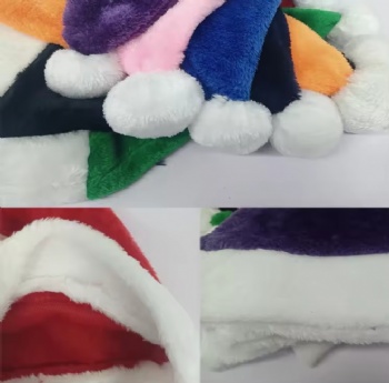 Christmas Hats Gifts Custom logo Sublimation Blanks Christmas Santa Hat