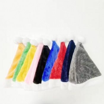 Christmas Hats Gifts Custom logo Sublimation Blanks Christmas Santa Hat