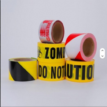 Custom Yellow and Black PVC Caution Tape Floor Road Signaling Tape Security Hazard Mark Warning Tape