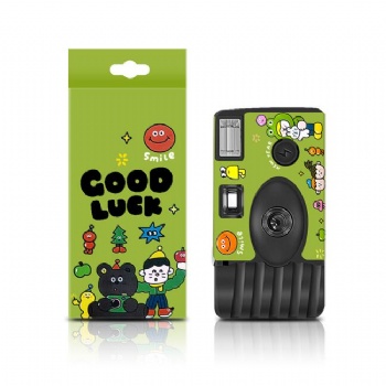 35mm Film Disposable Camera with Flash Build in 12exp /18exp /36exp Color Film and Alkaline Battery with Customized Color Box