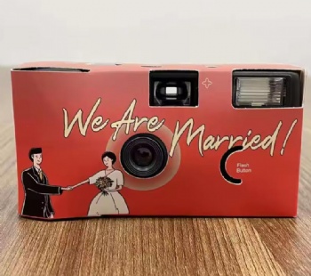 Hot Sale Custom Romantic Gift 35mm Film Disposable Wedding Camera With Flash