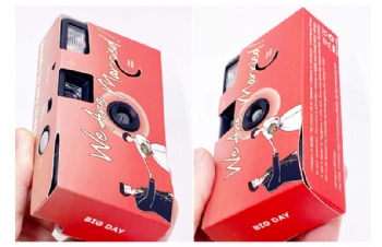 Hot Sale Custom Romantic Gift 35mm Film Disposable Wedding Camera With Flash