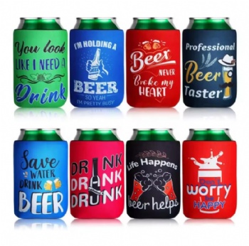Factory Premium Collapsible Can Cooler Beer Bottle Sleeve High Quality OEM Neoprene Stubby Holder