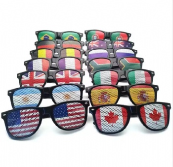 Flag Sunglasses USA UK France Italy Germany Fan Celebrate Sun Glasses for Country Football Event