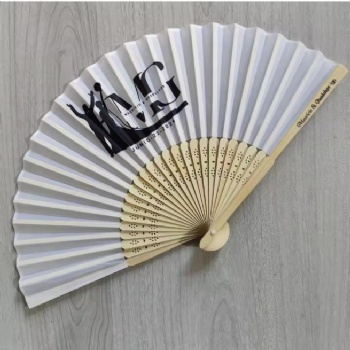Personalized Custom Made 21*38 Paper Hand Fan African Hand Fan