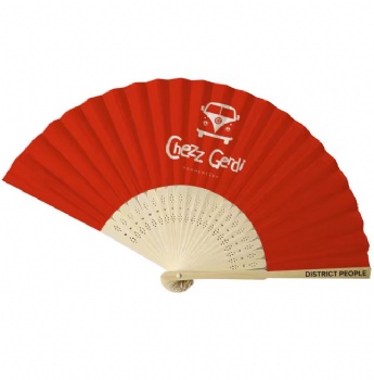 Personalized Custom Made 21*38 Paper Hand Fan African Hand Fan