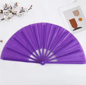 Custom logo Clack Folding Hand Fan Large Folding Bamboo Hand Fan Blank Clacking Sublimation Fan for Wedding and Dancing