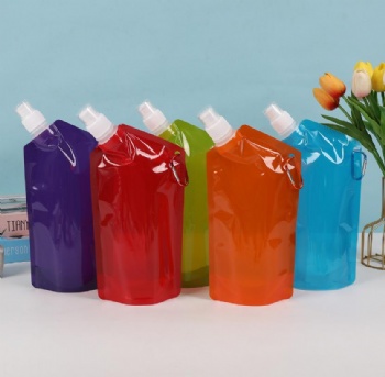 Custom Logo 25oz 750ml Foldable Durable Eco-friendly PET Water Storage Bag with Direct Drinking Safe for Camping Outdoor Sports