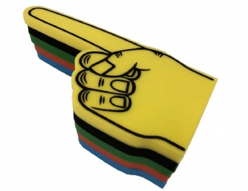 Customized Sport Cheering Finger Sponge Foam Hands Shape Sponge Custom Foam Finger for Match Game