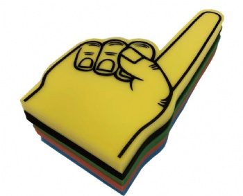 Customized Sport Cheering Finger Sponge Foam Hands Shape Sponge Custom Foam Finger for Match Game
