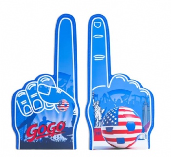Promotion New Design EVA Foam Hand Custom Logo Popular Cheering Foam Finger
