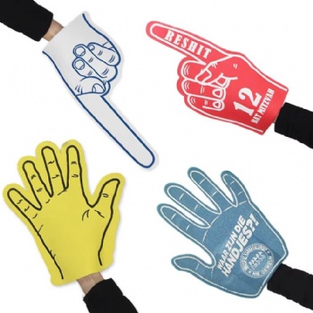 Promotion New Design EVA Foam Hand Custom Logo Popular Cheering Foam Finger