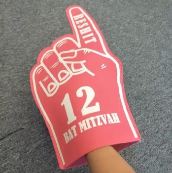 Promotion New Design EVA Foam Hand Custom Logo Popular Cheering Foam Finger
