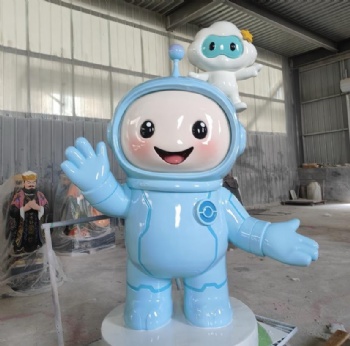 Customized Cartoon Pop Art Sculpture Fiberglass Resin Statue Mall Entrance Decoration Custom Game IP Sculpture